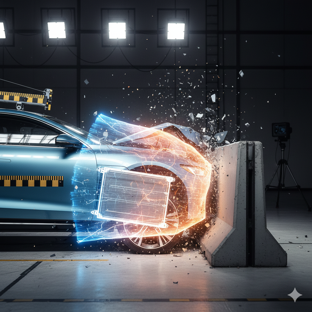 Keselamatan Pasif EV: Perbandingan Standar Uji Tabrak Baru untuk Kendaraan Listrik Asia.